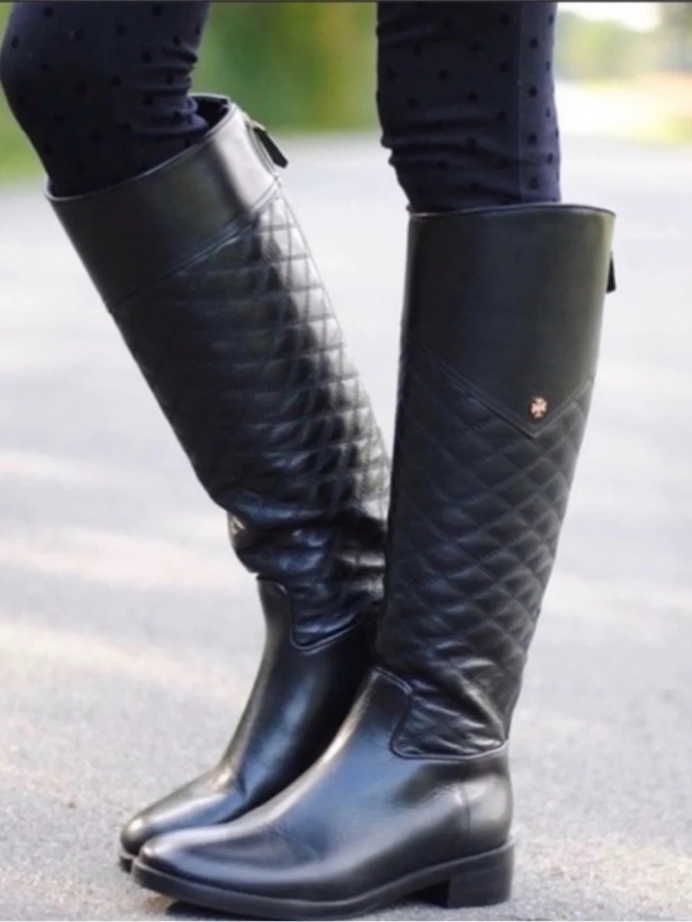 Tory Burch Claremont Tall Boot Black